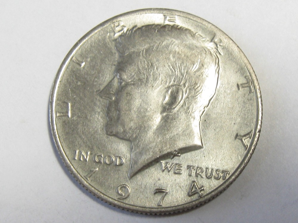 Circulated 1974 Kennedy Half Dollar - #10824-3