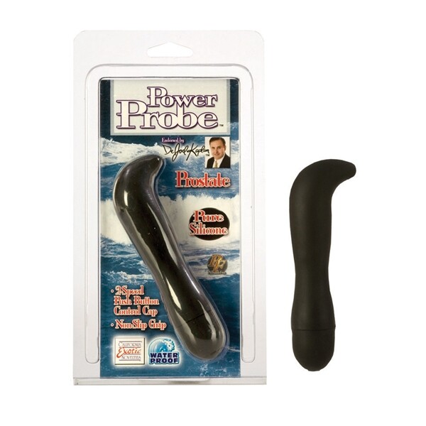 PROSTATE POWER PROBE BLACK SILICONE P SPOT STIMULATION