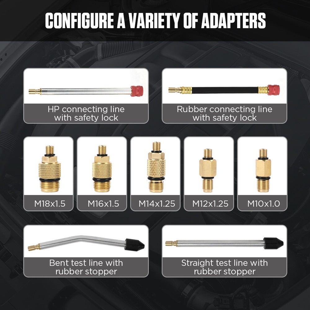 Gasoline Engine Cylinder Pressure Tester Digital Engine Compression Gauge Tester