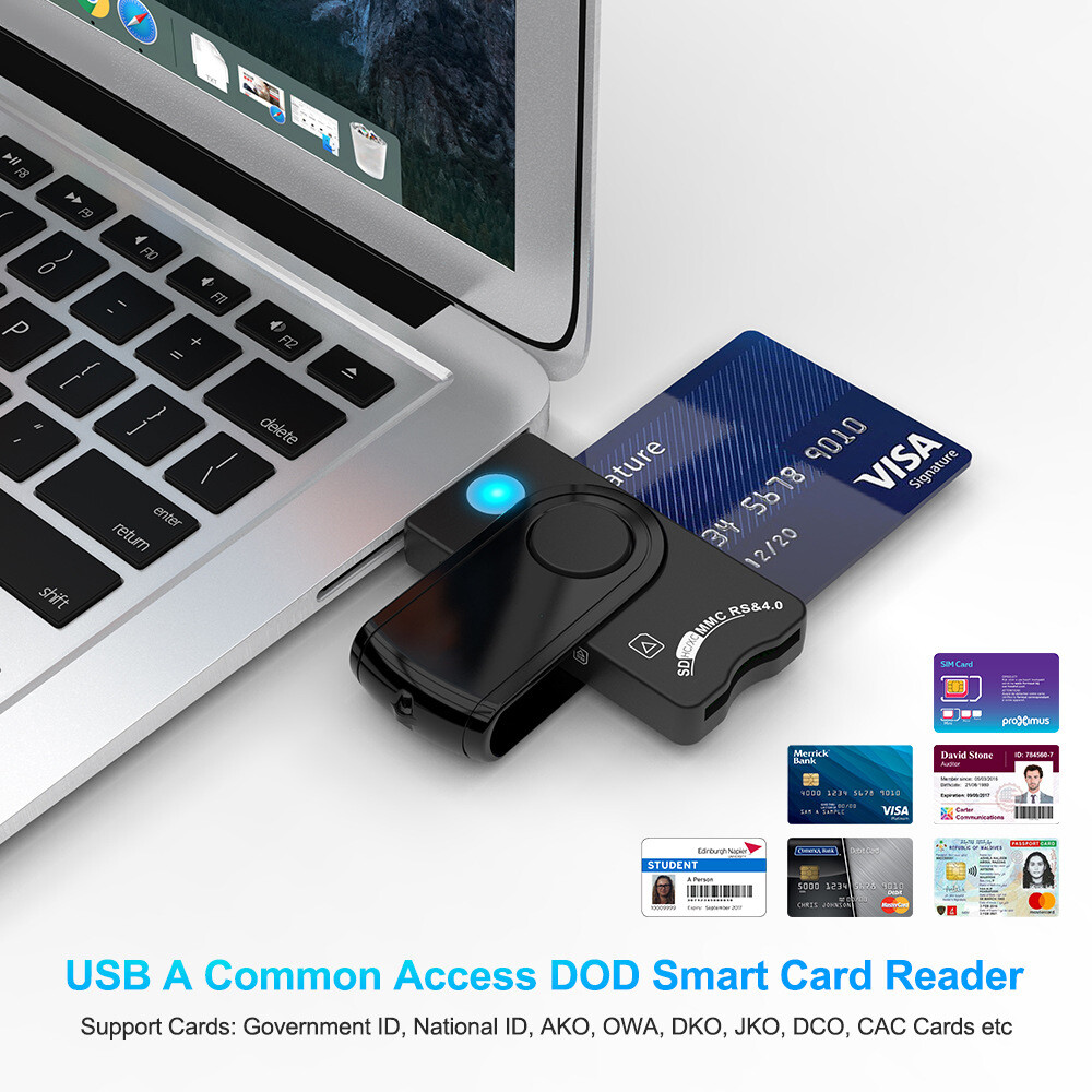 7-in-1 USB 2.0 TF SD SIM ID Memory Card Reader Adapter for PC Laptop Macbook