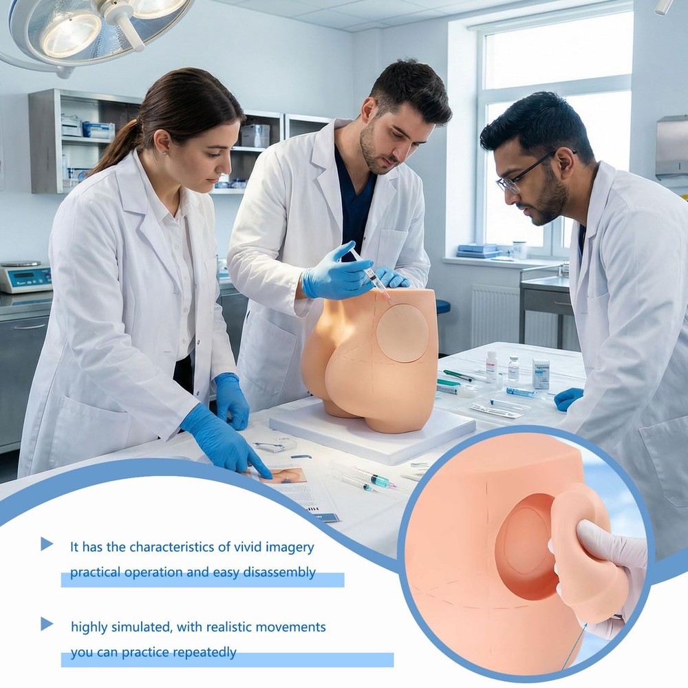 Hip Injection Training Simulator - Realistic Buttock Muscle Injection Trainin...