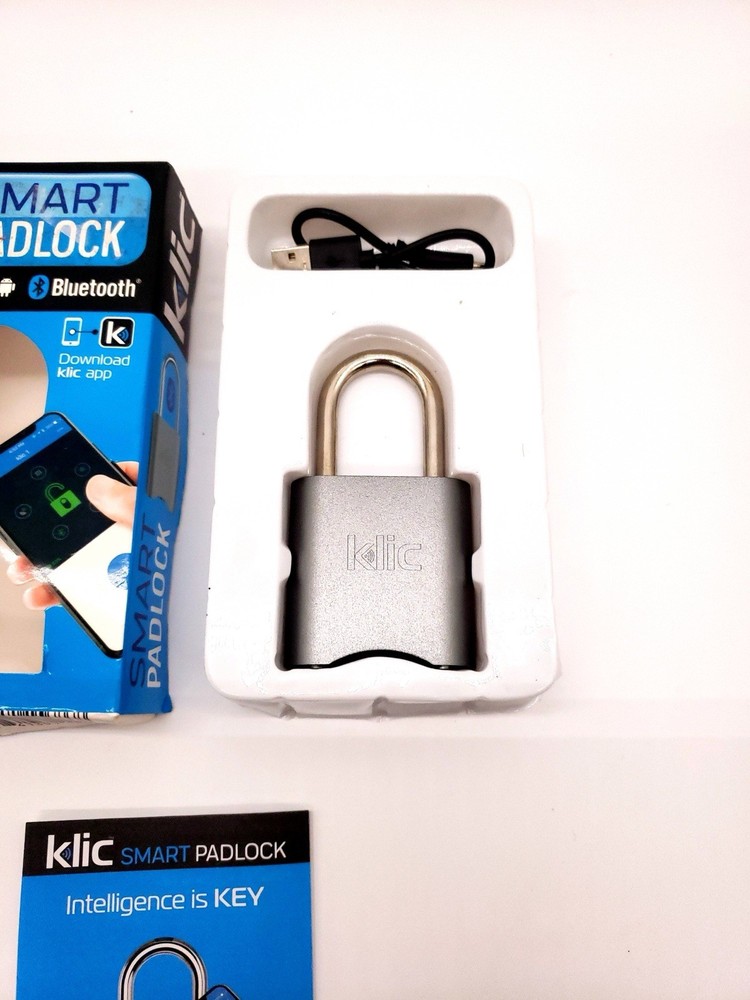 Keyless Padlock Bluetooth Enabled Micro USB Open Box
