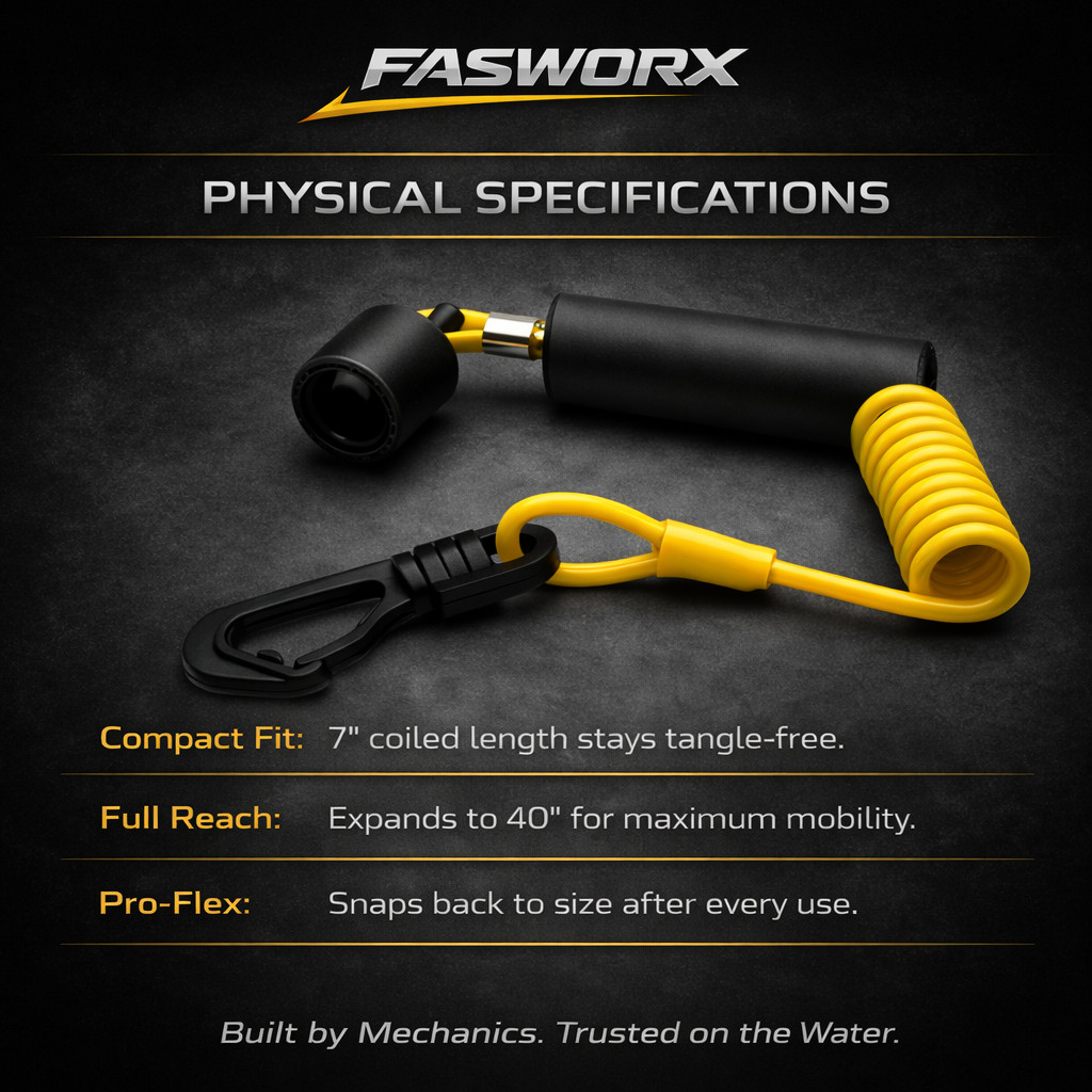 Sea-Doo DESS Ignition Key Floating Lanyard 278002199 515-177-057 GTI GTX RXP RXT