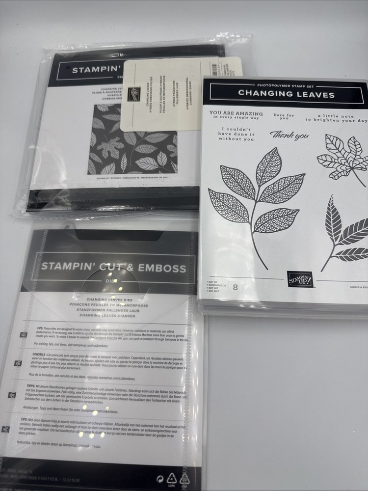 Stampin’ Up! Changing Leaves Bundle Stamp Set & Dies & Emboss Folder Fall 164351