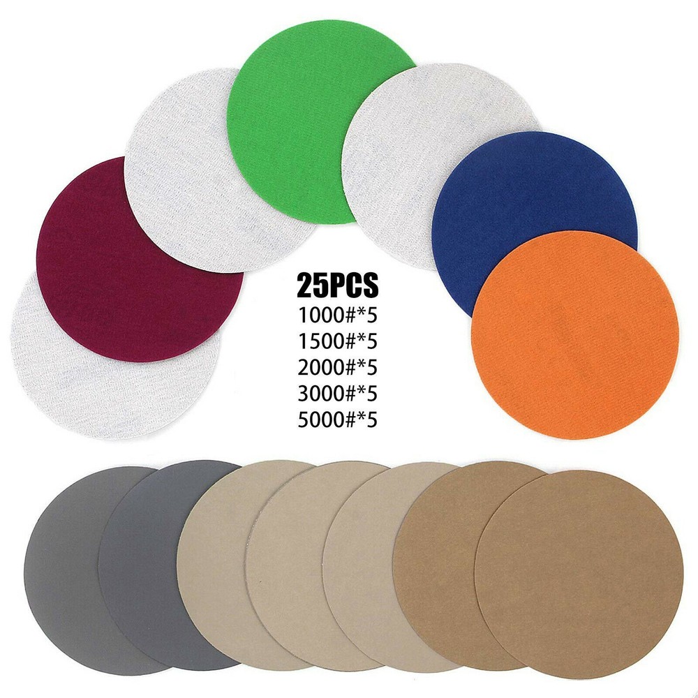 New Practical Sandpaper Hook&Loop Metalworking Waterproof 1000-5000 Grit