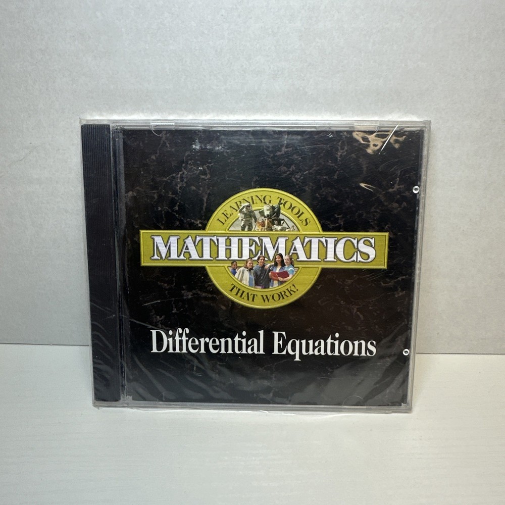 Mathematics Differential Equations Learning Tools Pro One Software PC-ROM New