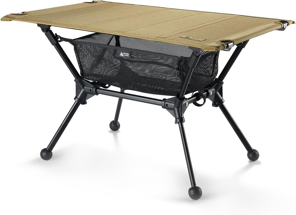Dipper Camping Table Lightweight Portable Folding Table W/ Mesh Storage Net