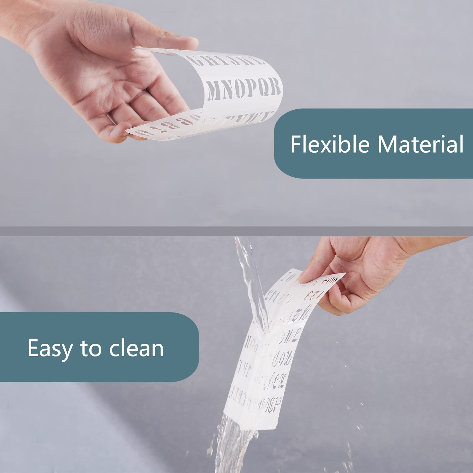 12Pcs Alphabet Letters Numbers Stencils for Painting Drawing Scrapbooking Cards