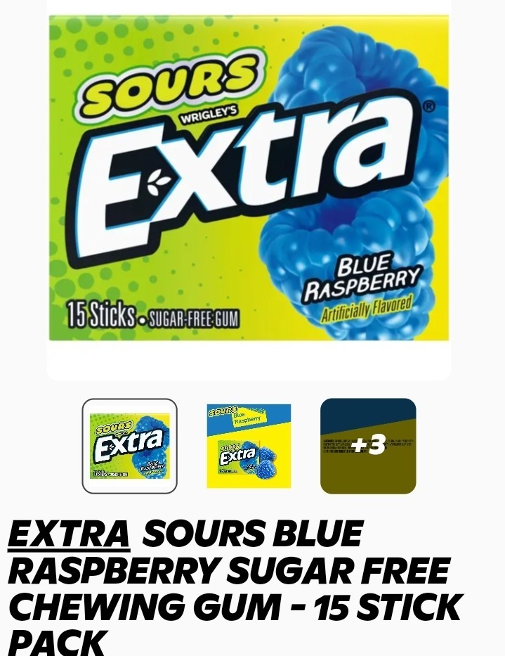 Wrigley's Sour Gum By Extra