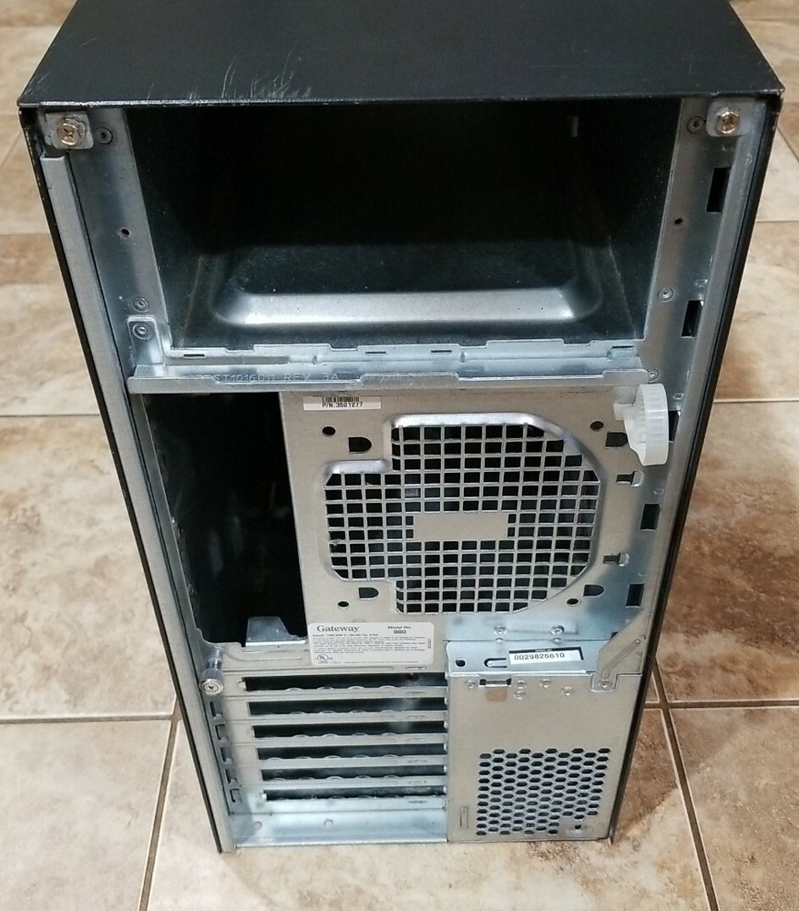 Gateway 980 Empty Barebones Server Chassis with Front Faceplate Bezel & Key *610