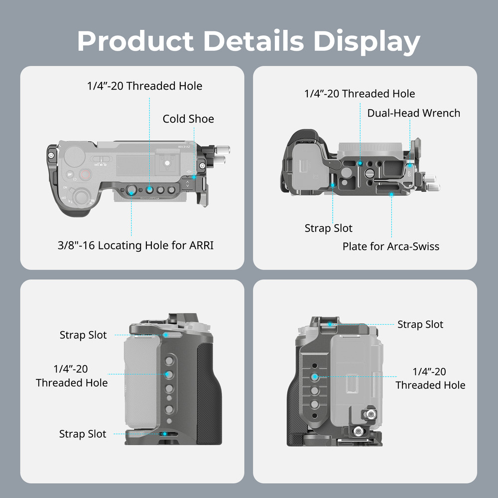SmallRig ZV-E10 II HawkLock Quick Release Cage Kit for Sony ZV-E10 II 4949