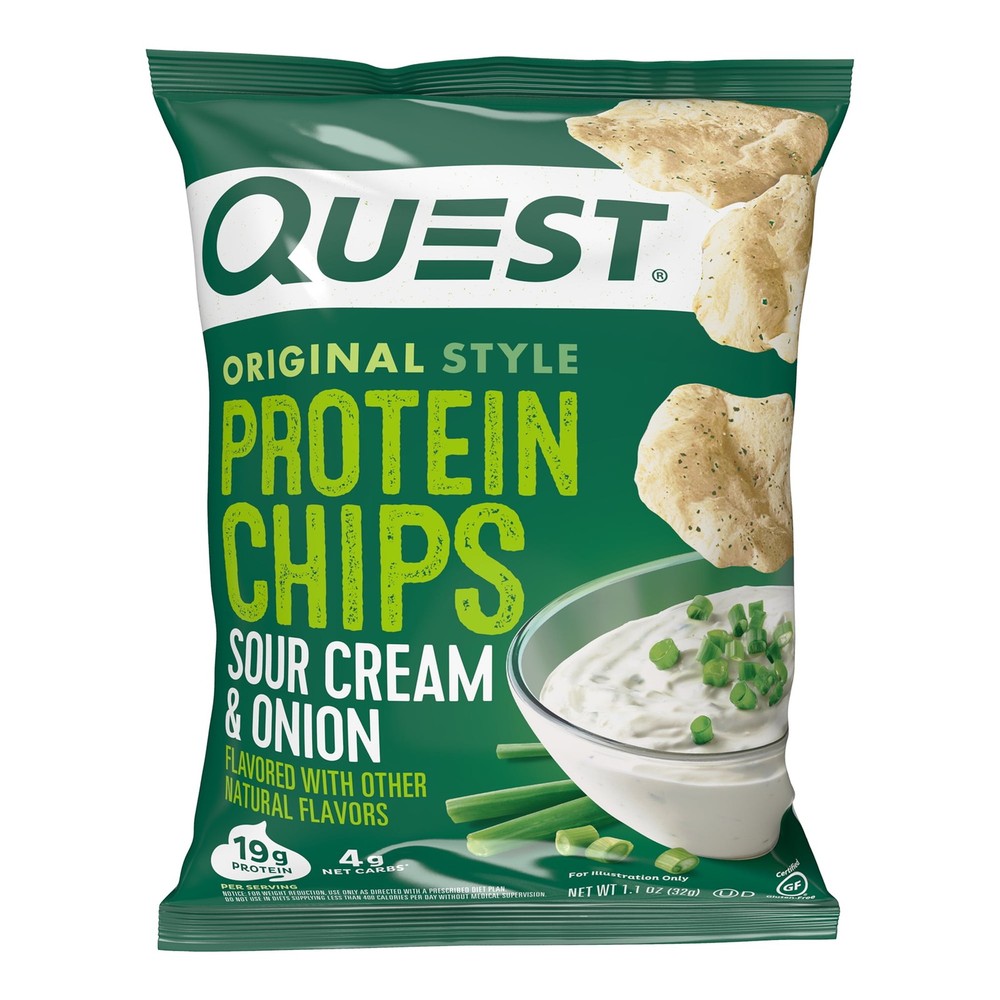 Quest Protein Chips Sour Cream & Onion 8PK