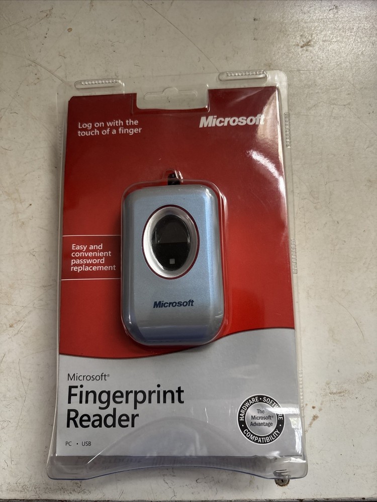 New Microsoft Fingerprint Reader Model 1033 Password Replacement Windows XP