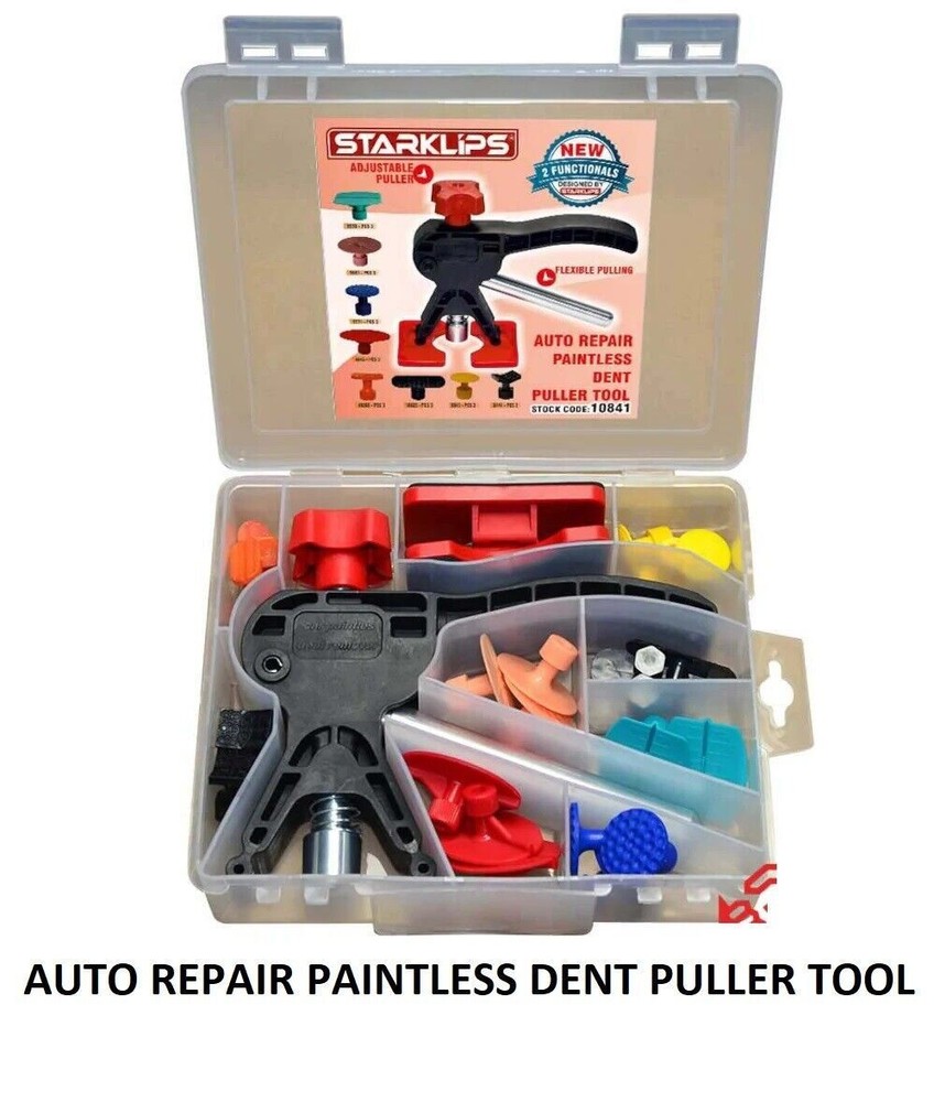 AUTO REPAIR PAINTLESS DENT PULLER TOOL PDR KIT 24 PCS BAG SET