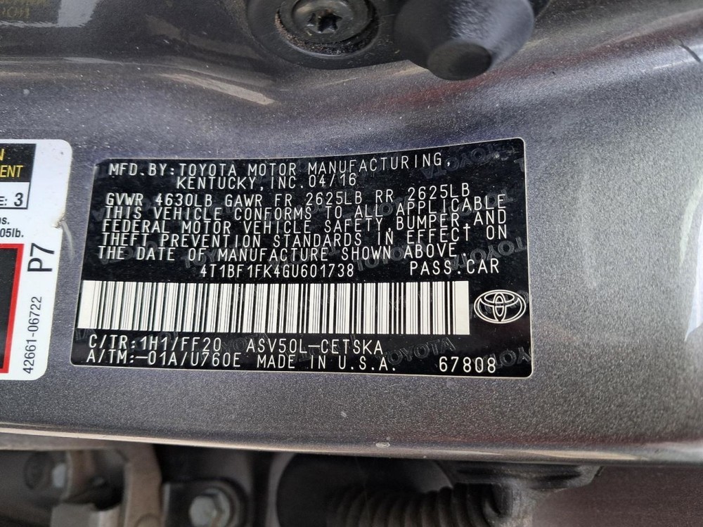 CAMRY 2016 Glove Box 4775120