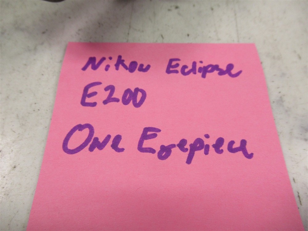 Nikon Eclipse E200 Microscope Binocular Head E2-TB Missing One Eyepiece