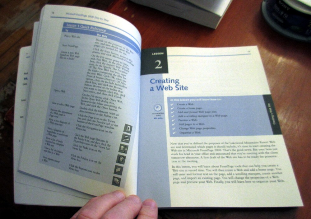"Step by Step" - Microsoft FRONT LINE 2000; User Manual