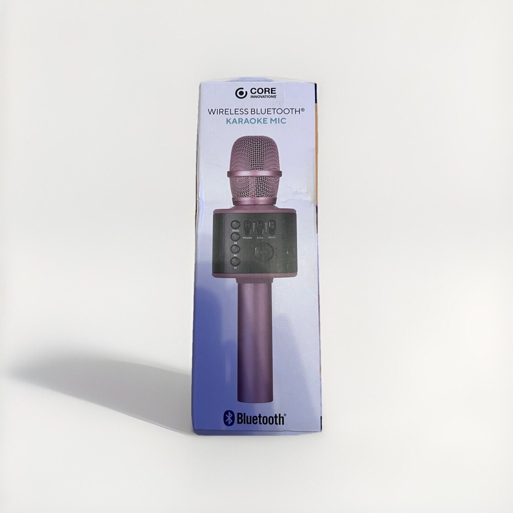 Pink Wireless Bluetooth Karaoke Microphone by Core Innovations