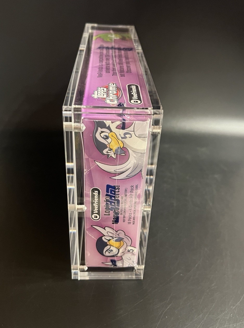 Acrylic Display Case Magnetic Lid FITS 2025 Topps Chrome VeeFriends Hobby Box