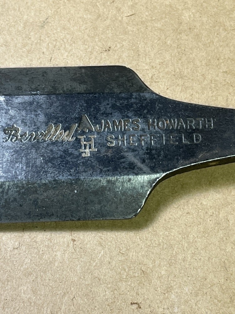 Chisel James Howarth 1-11/16" Wide Wood Chisel Bevelled initialed