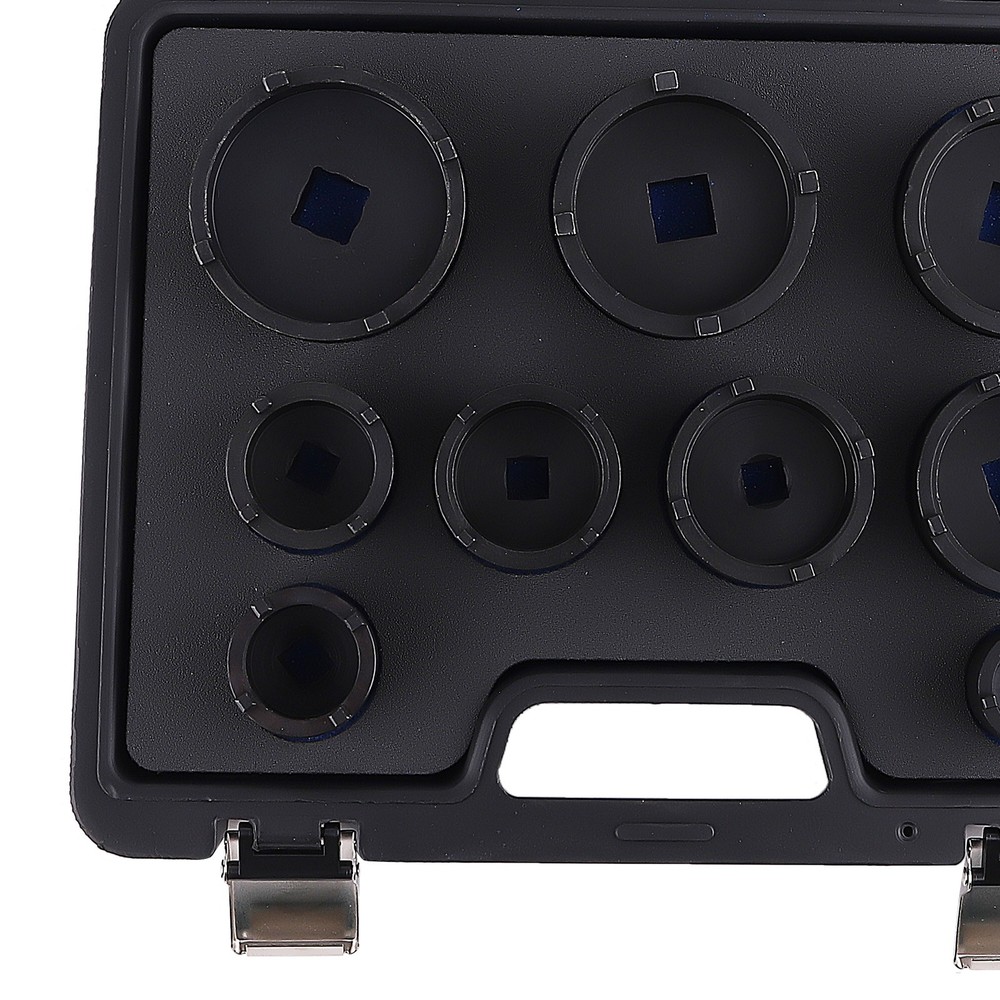 9X 1/2" 3/4" KM4-KM12 DRIVE GROOVED LOCK NUTS SOCKET SET & EXTERNAL TEETH