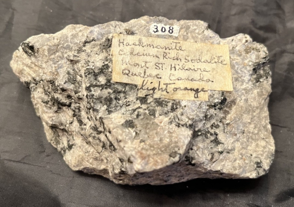 FLUOR Hackmanite Specimen | Mount St. Hillaire, Quebec, Canada | 10.5 oz