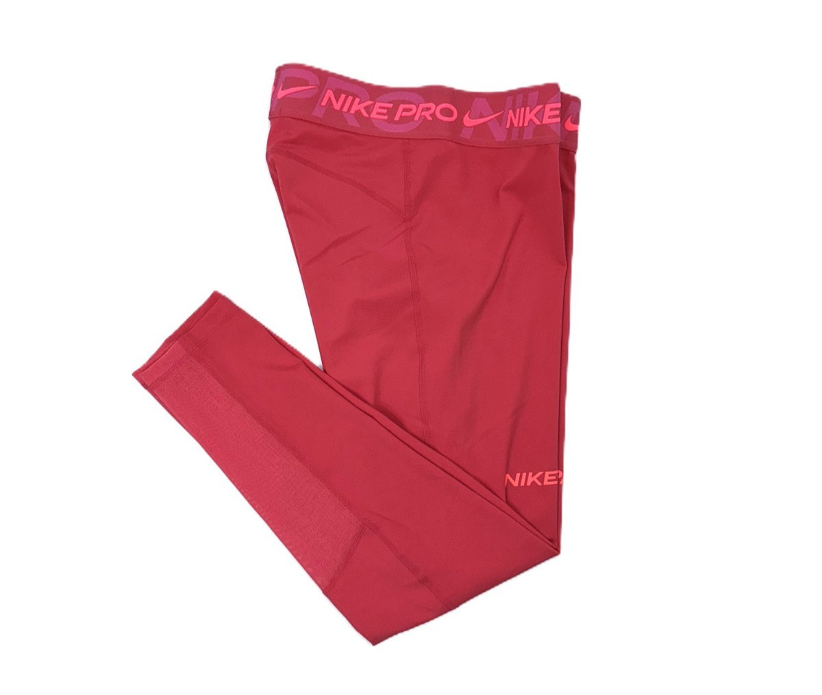 $65 NIKE PRO Women’s 7/8 Mid Rise Graphic Leggings-FV7397-Pink-Medium-New Tag