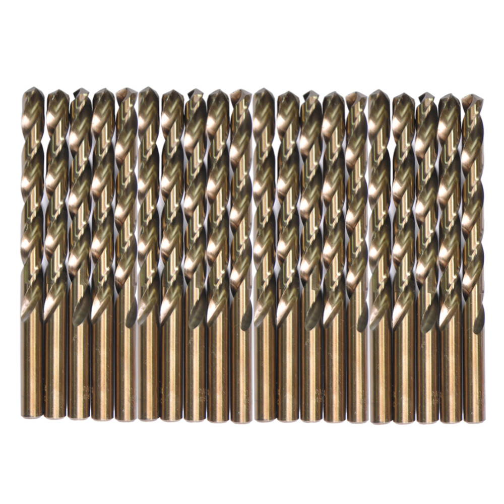 Drillforce 20PCS 11/64" Cobalt Drill Bit Set HSS M35 Jobber Metal Wood Drill Bit