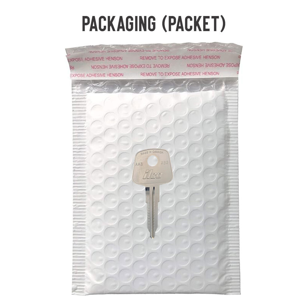 AA3 / X50 Mechanical Key Blank Nickel