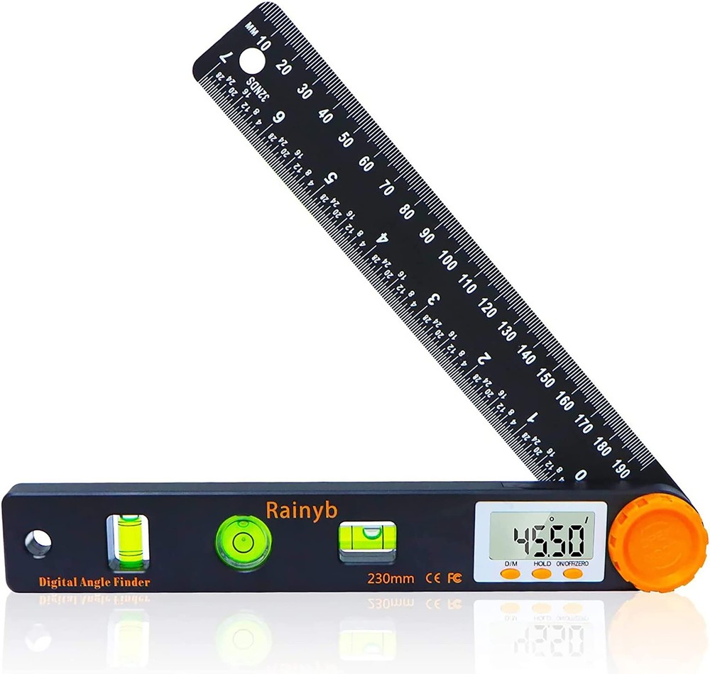 Digital Angle Finder Tool 7inch 0360 Degree Led Digital Protractor With Horizont