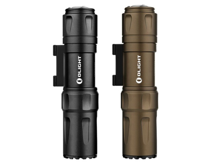OLIGHT Odin Mini 1250 Lumen M-LOK Rail Mounted Tactical Light, Black& Desert Tan