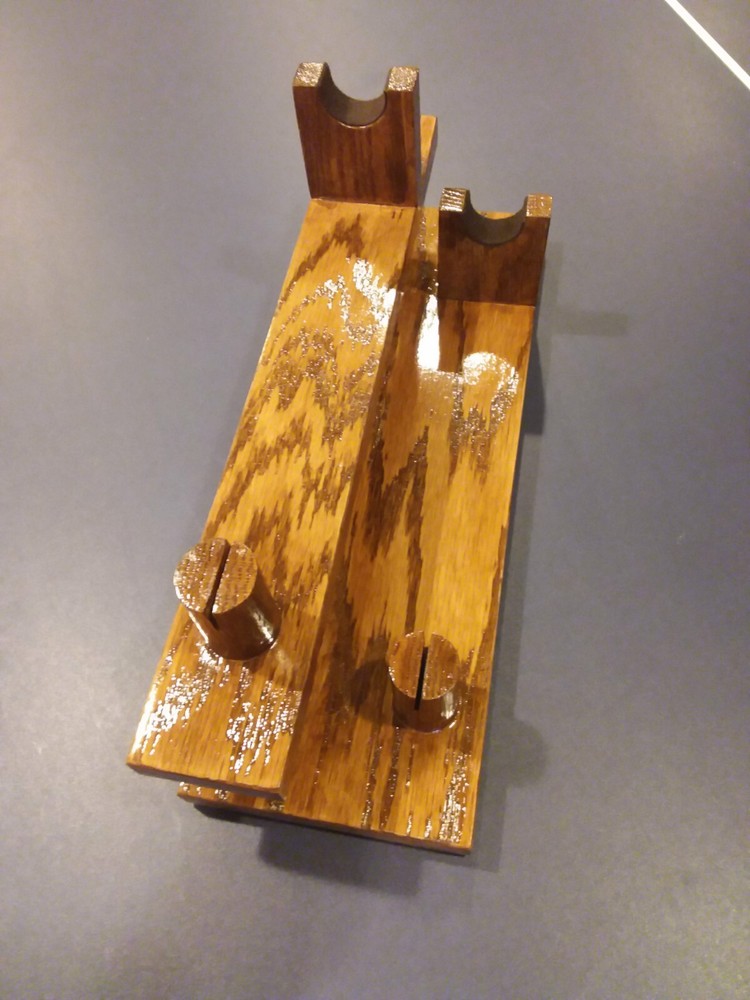 BOWIE-SMALL SWORD KNIFE DISPLAY STAND (DARK WALNUT)