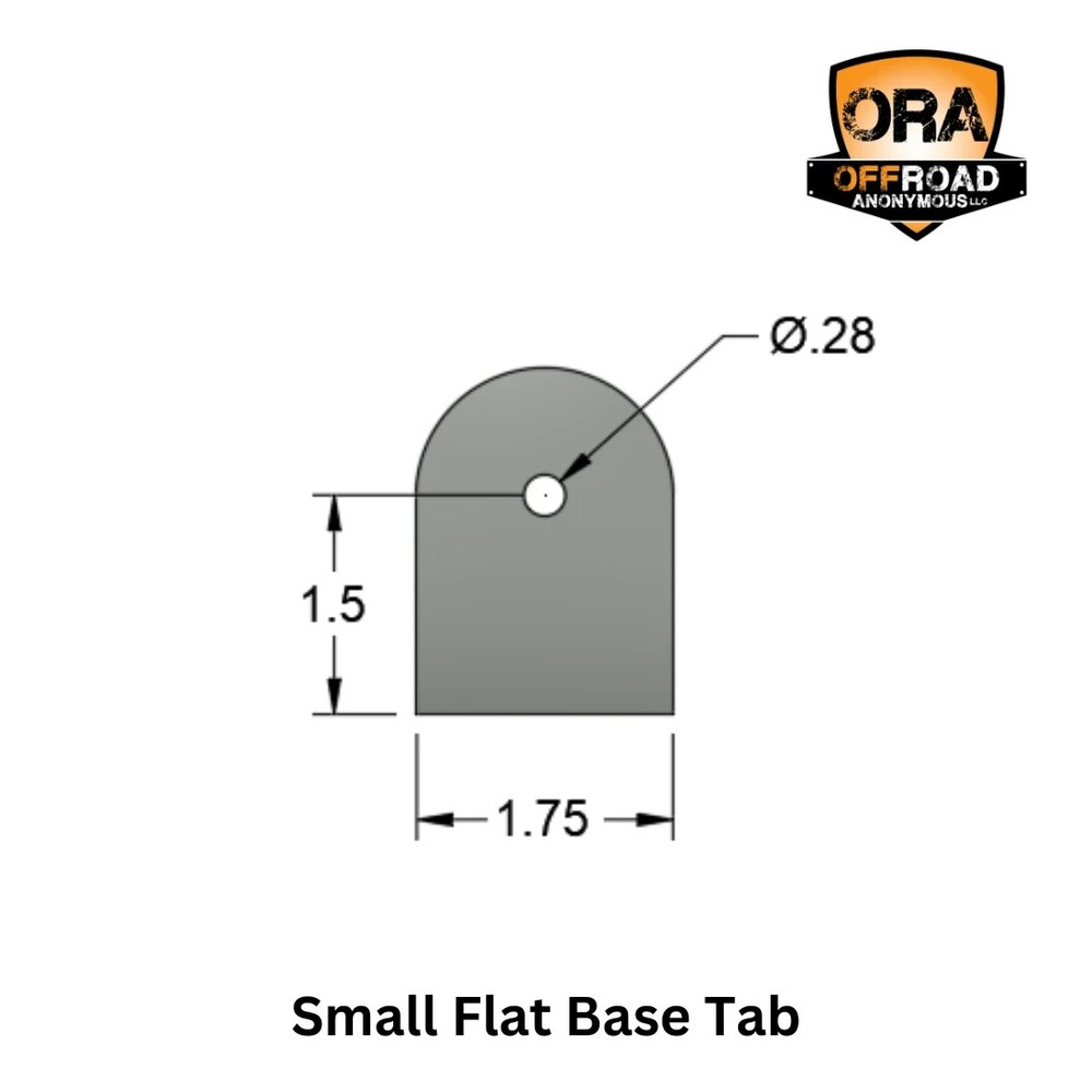 OFFROAD ANONYMOUS Flat Base Tab - Size: Small, QTY: Individual