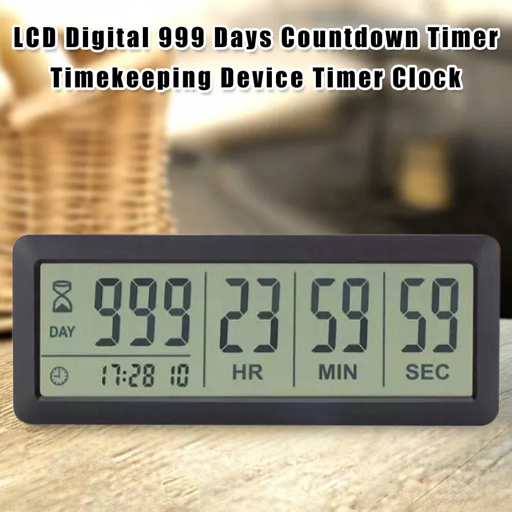 999 Days Count Down Clock Digital Countdown Days Timer Clock Time Management
