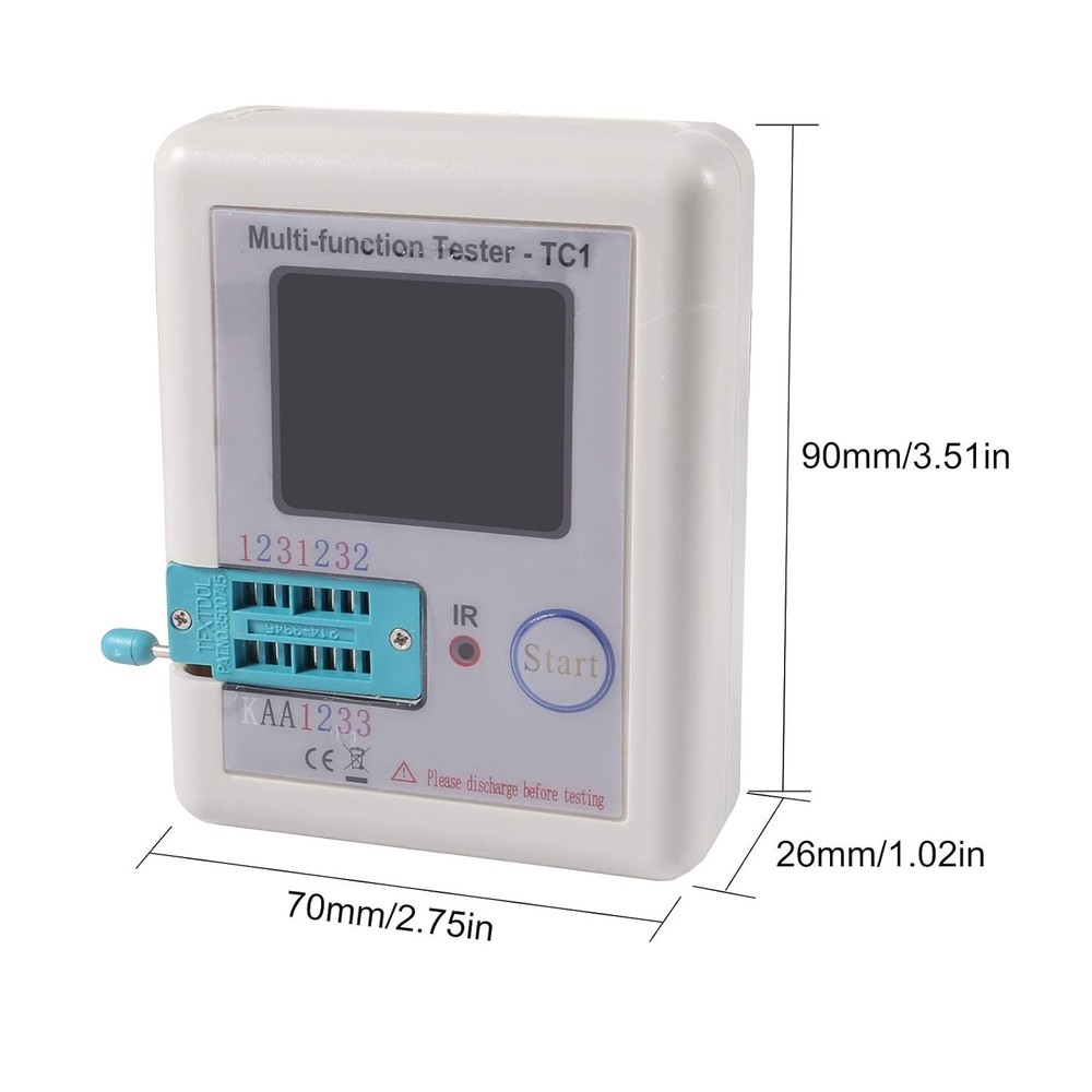 LCR-TC1 Multi-Function Tester Colorful Display Pocketable White