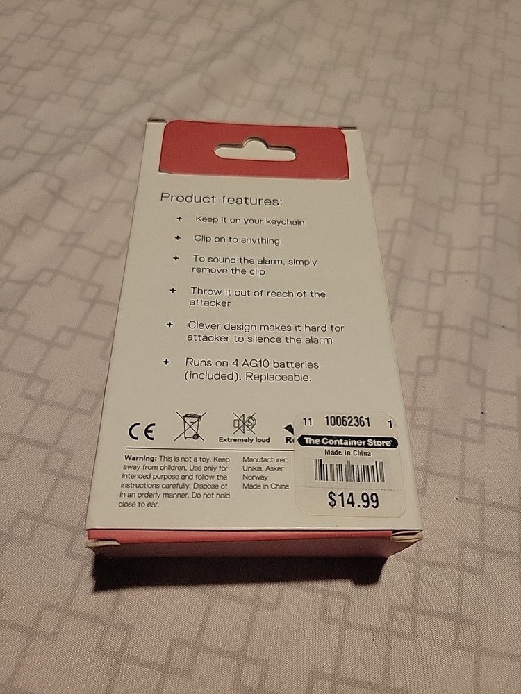 Safe + Personal Alarm Loud Clip Alarm