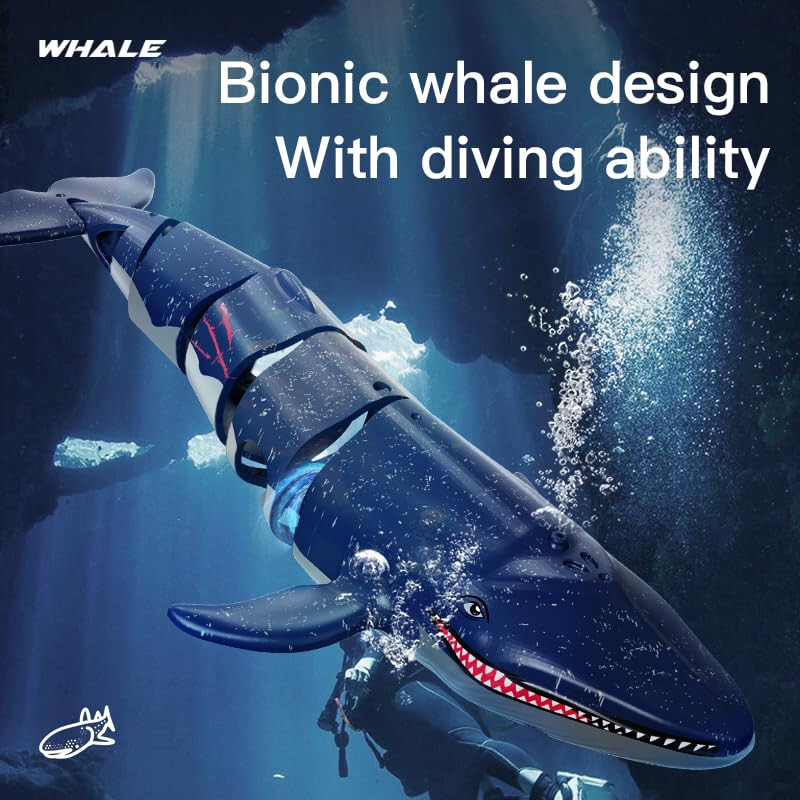 RC Micro WHALE Radio Control BLUE WHALE -BLUE -