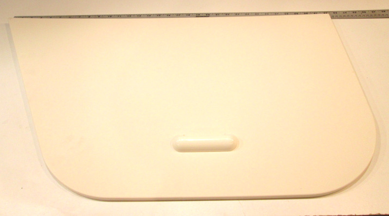 Voyager Pontoon Stbd Side Storage Lid Assembly With Handle White Poly