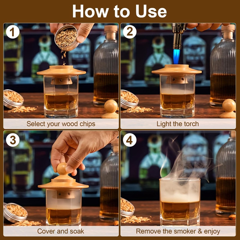 23Pcs Whiskey Smoker Kit Kit-23Pcs, Kit-23pcs
