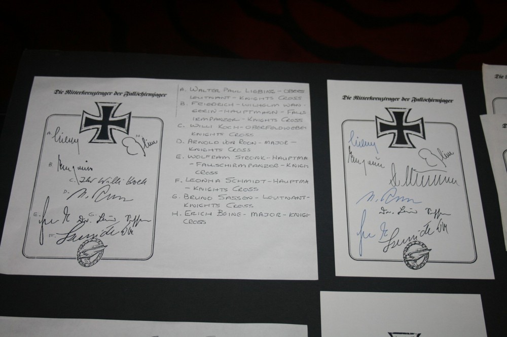 German WWII Signed Bookplates Collection - Generals & more