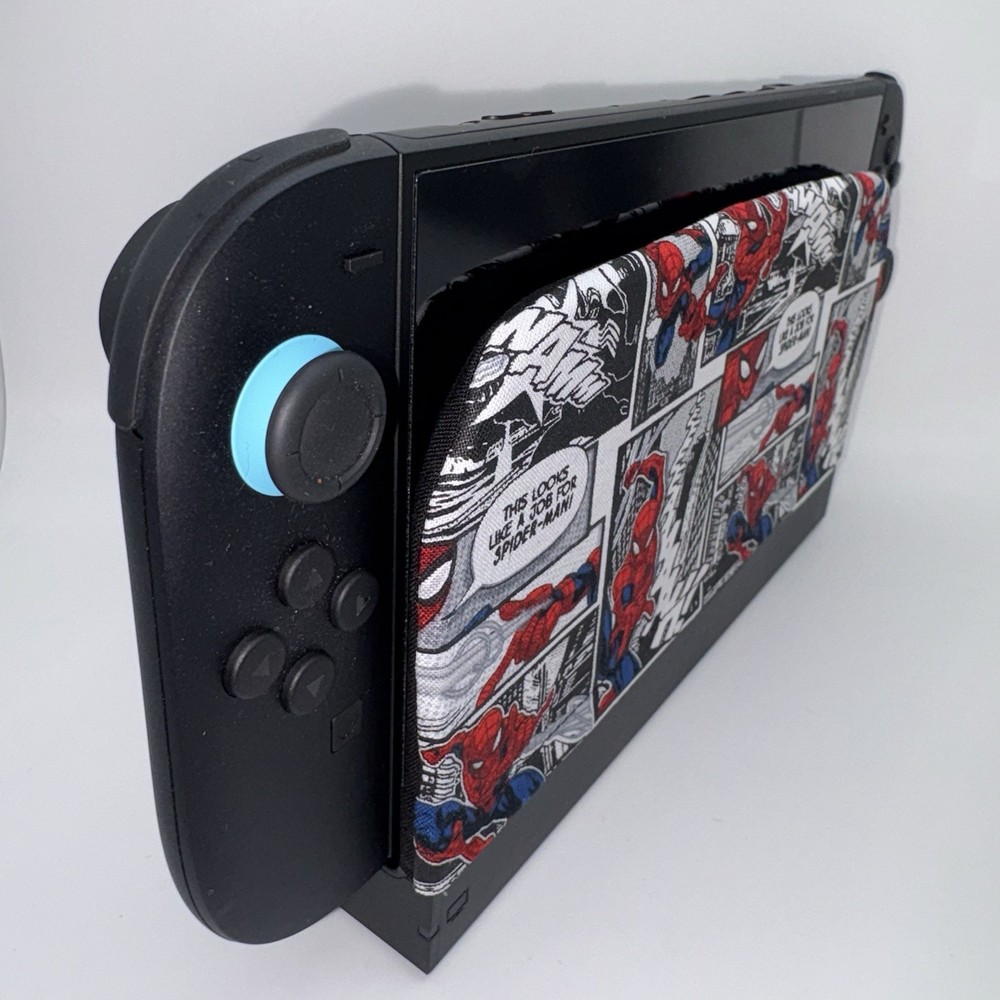 Nintendo Switch 2 Dock Cover Screen Protector Decor Sleeve Spiderman Comic Style