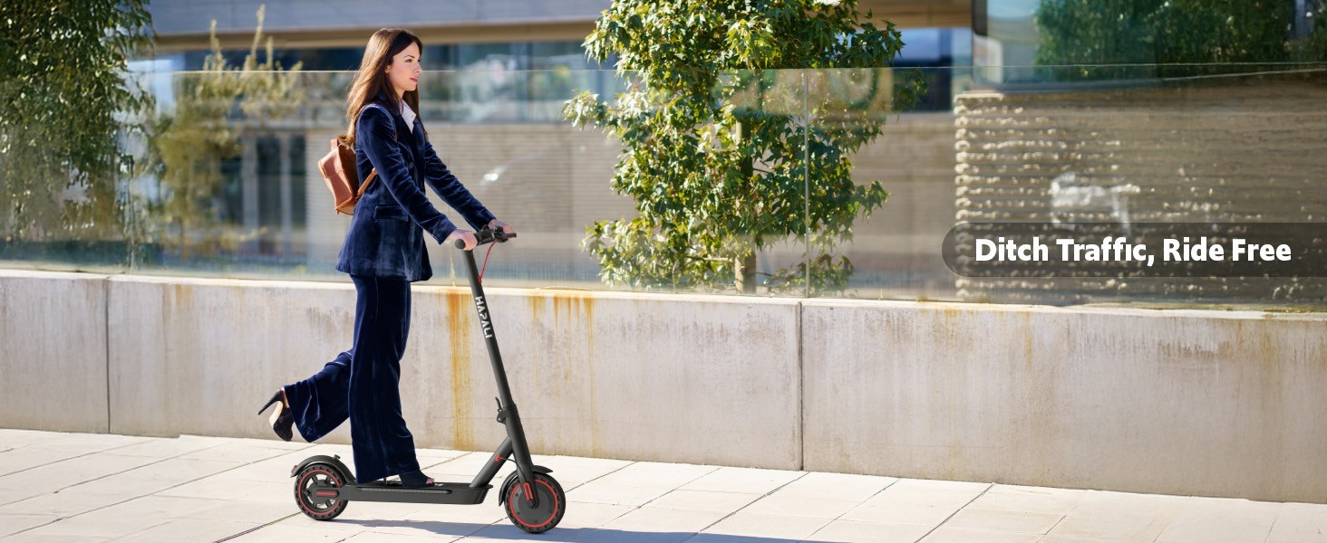 Electric Scooter Adults, Up to 21 MPH, Folding E-Scooter Built-in Side Lights