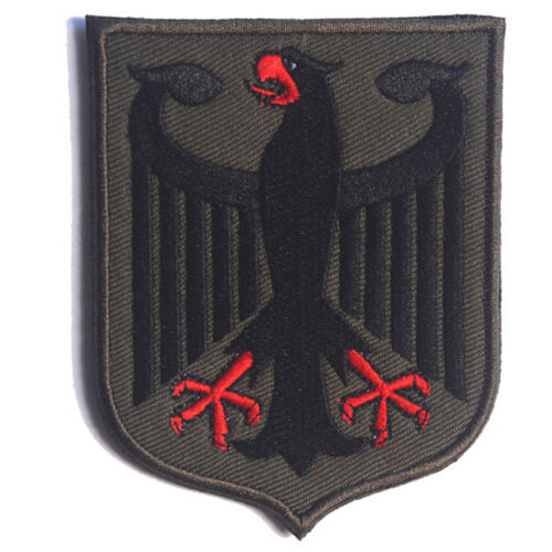 GERMAN EAGLE GERMANY FLAG TACTICAL ARMY EMBROIDERY HOOK LOOP PATCH BADGE FOREST