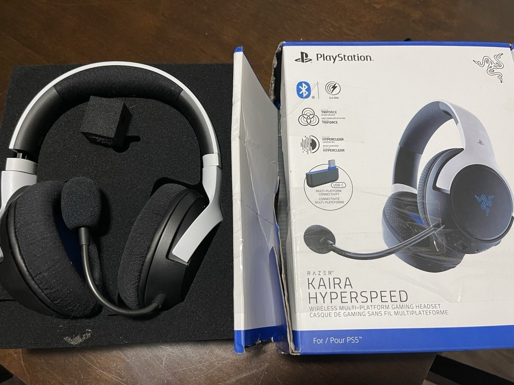 Razer Kaira Hyperspeed Wireless Gaming Headset Missing Usb Multi Platform Conne