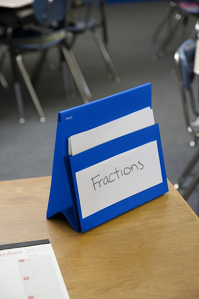 Mead Student ActivityHandout Tented Activity Folder Desktop Dispenser Teal