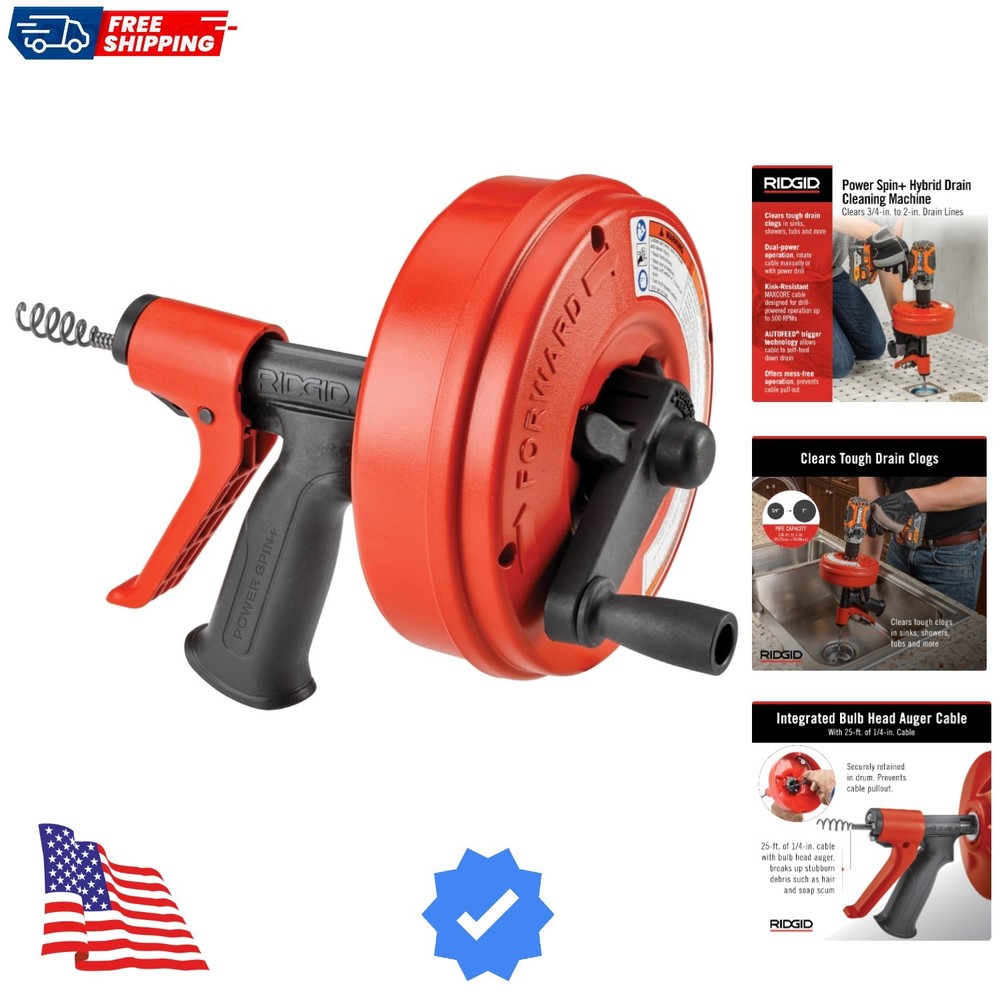 POWER SPIN+ Power Spinner Drain Cleaner