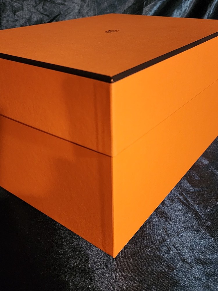 Authentic Hermes Empty Box #515 w/Tissue Paper, Booklet & Ribbon