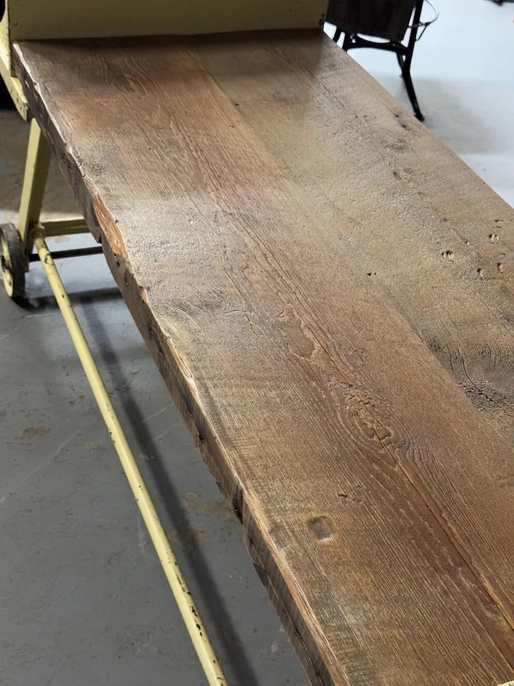 Antique Industrial Clamp Table