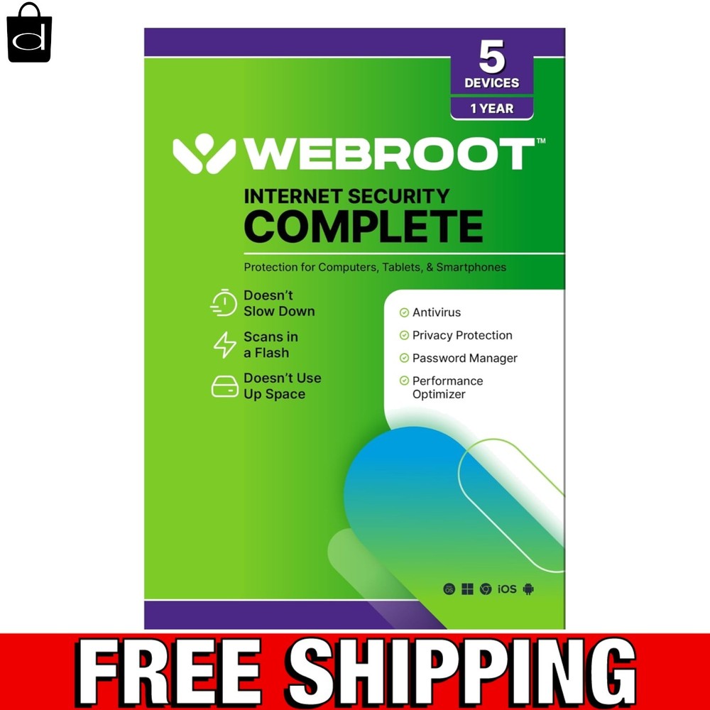 Internet Security Complete 2025: 5 Device Antivirus + Password Manager & Backup