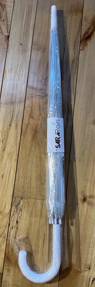 Sara Rain 46” Clear Bubble Umbrella Auto Open NIP